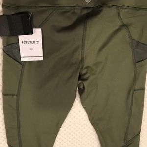 Green leggings - forever 21